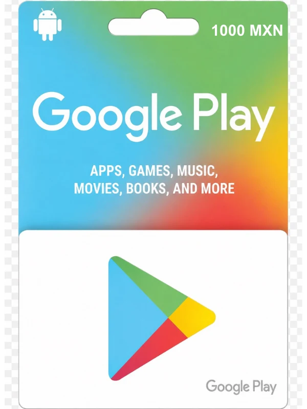 Google Play 1000 MXN